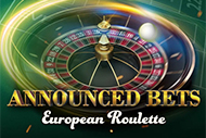 European Roulette Announced Bets